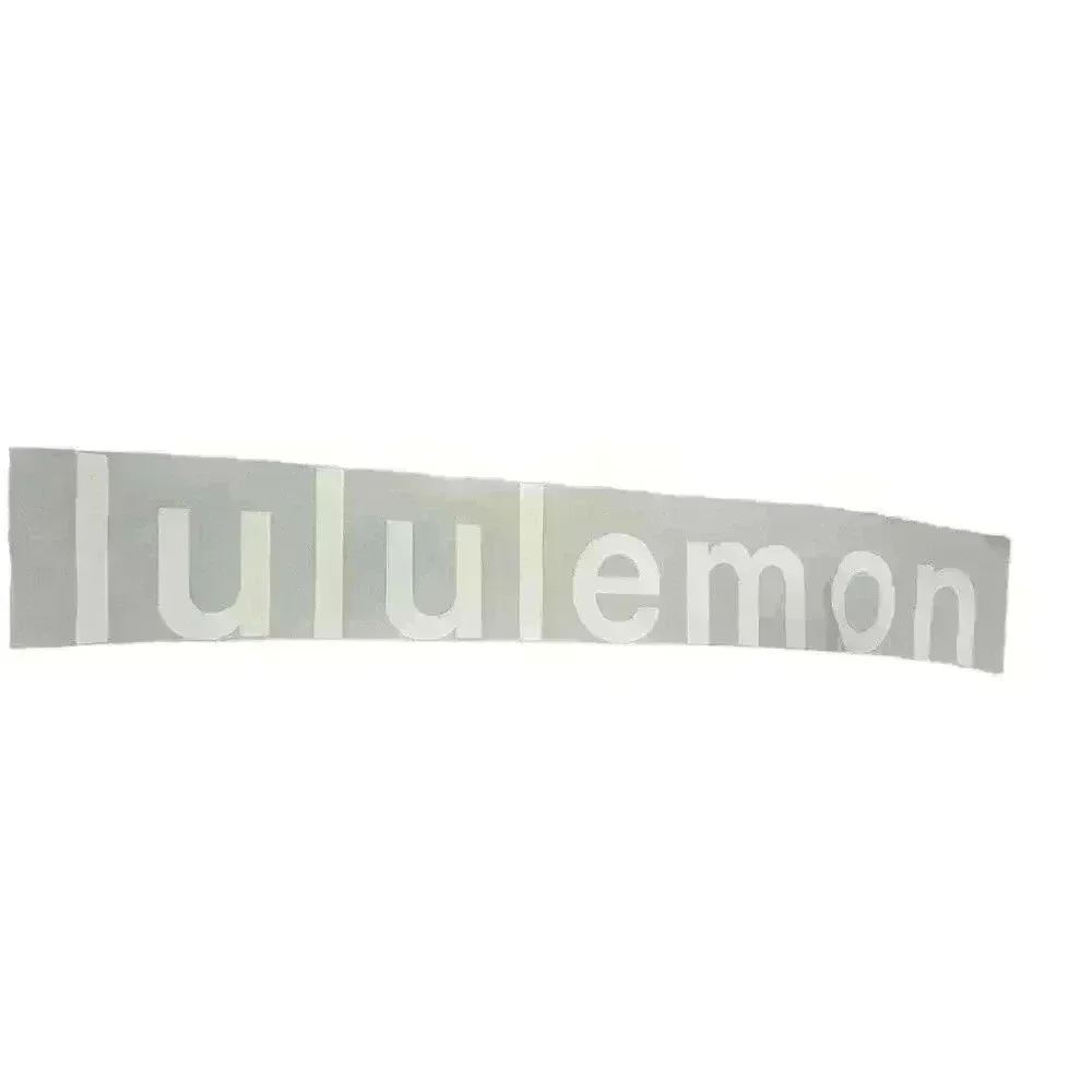 Lululemon Wool-Blend Knit Logo Scarf Cream and Gray - OS